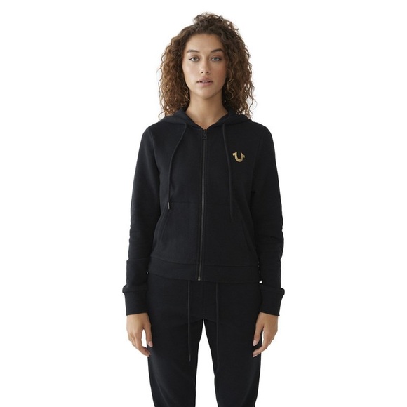 True Religion Buddha back zip hoodie and matching joggers - size large - Picture 1 of 8